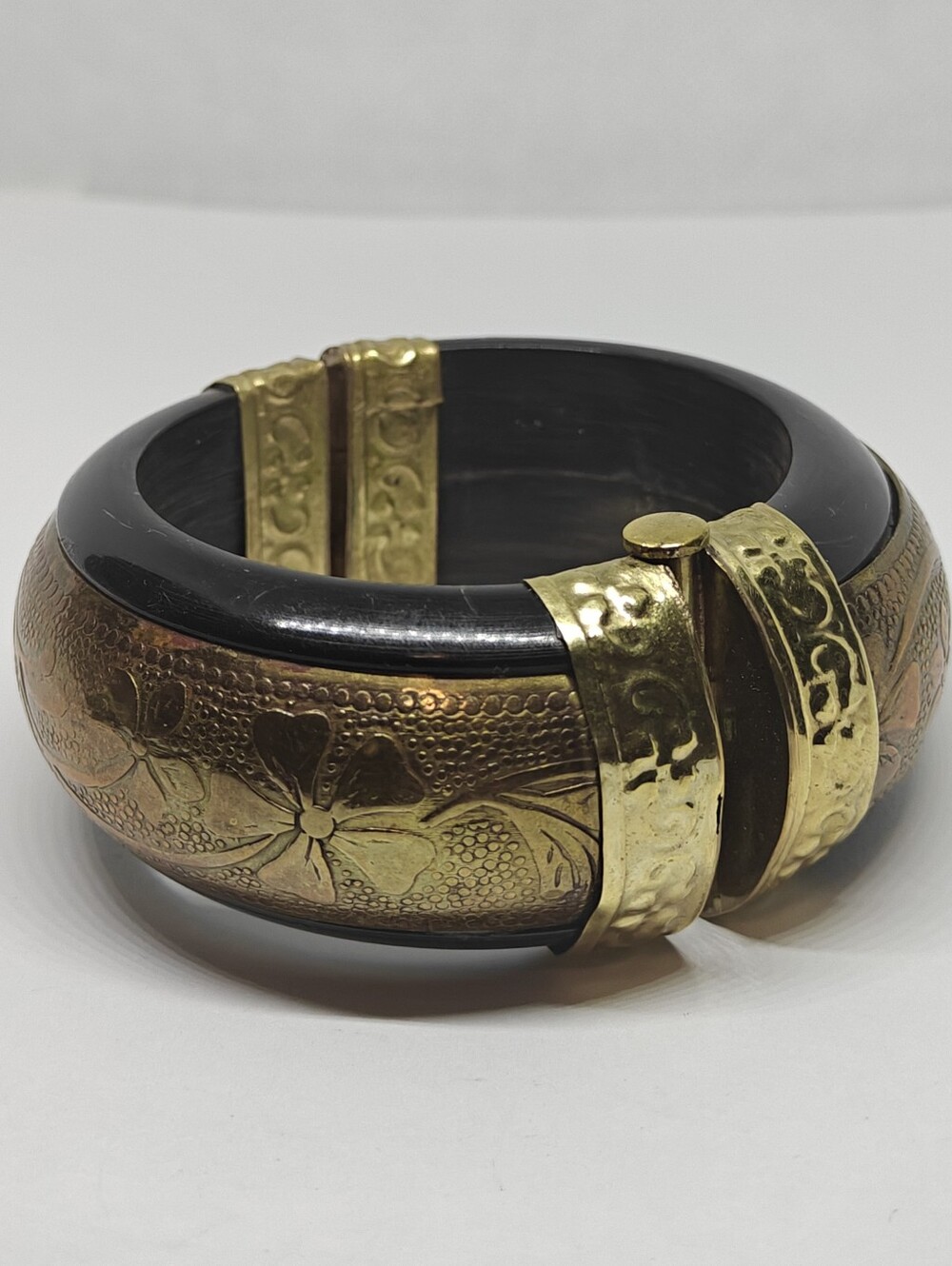 Vintage Bohemian Hinged Cuff Bracelet